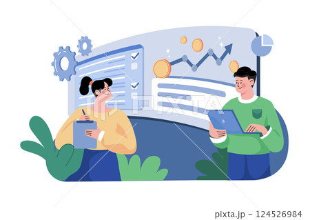 Businessman With Crypto Analytic 124526984