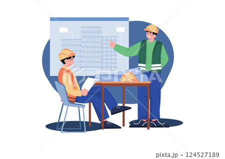 Construction site planning process 124527189