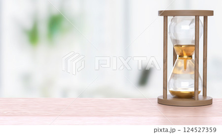 The Sand clock for Time concept 3d Rendering. The Sand clock for Time concept 3d Rendering. 124527359