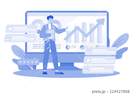 Survey results identify trends. 124527808