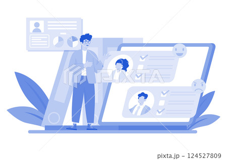 Organizations assess employee satisfaction. Organizations assess employee satisfaction. 124527809