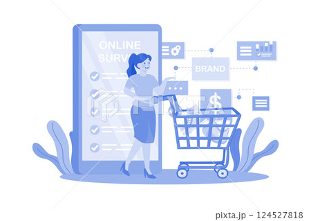 Surveys measure customer loyalty and brand perception Surveys measure customer loyalty and brand perception 124527818