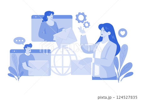 Email service integrates with third-party email clients. 124527835