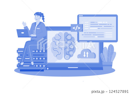 AI improves natural language processing. 124527891