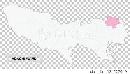Location map of Adachi Ward, Tokyo (with ward boundaries)_01 124527949