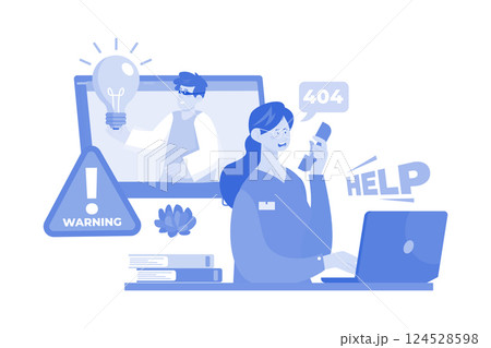 Fraud specialist helps with fraud-related issues. 124528598