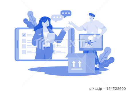 Complaint resolution specialist handles and resolves customer complaints. 124528600