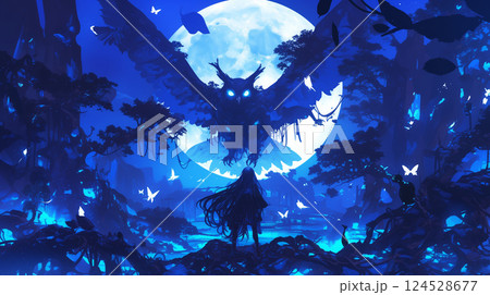 森のフクロウ 124528677