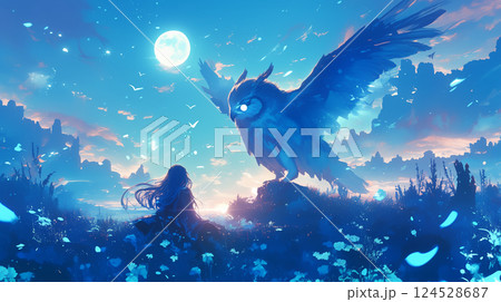 森のフクロウ 124528687