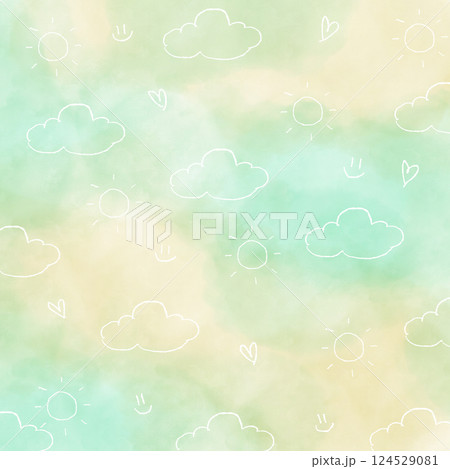 green color background with clouds green color background with clouds 124529081
