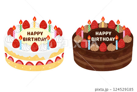 バースデーケーキセット バースデーケーキセット 124529185