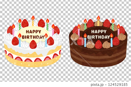 バースデーケーキセット バースデーケーキセット 124529185