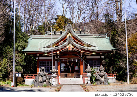 林の囲まれた寒田神社 林の囲まれた寒田神社 124529750