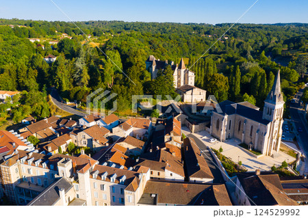 Chateau L'eveque commune in the Dordogne department, France 124529992