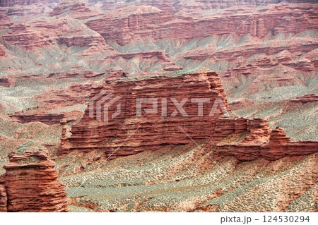 Photo of Danxia Landform in Gansu Province, China 124530294