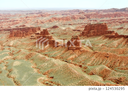 Photo of Danxia Landform in Gansu Province, China Photo of Danxia Landform in Gansu Province, China 124530295