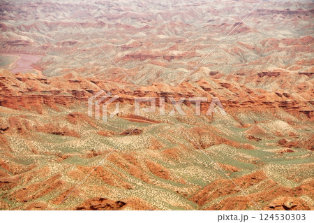 Photo of Danxia Landform in Gansu Province, China Photo of Danxia Landform in Gansu Province, China 124530303