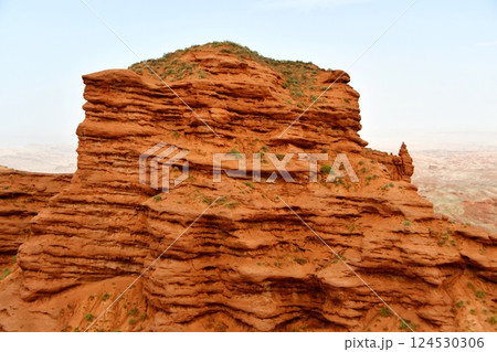 Photo of Danxia Landform in Gansu Province, China 124530306