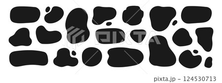 Organic shape round form set. Liquid organic blob curve background abstract shape frame. Doodle abstract liquid blob, wavy different form. Soft round oval pattern background. Vector Organic shape round form set. Liquid organic blob curve background abstract shape frame. Doodle abstract liquid blob, wavy different form. Soft round oval pattern background. Vector 124530713