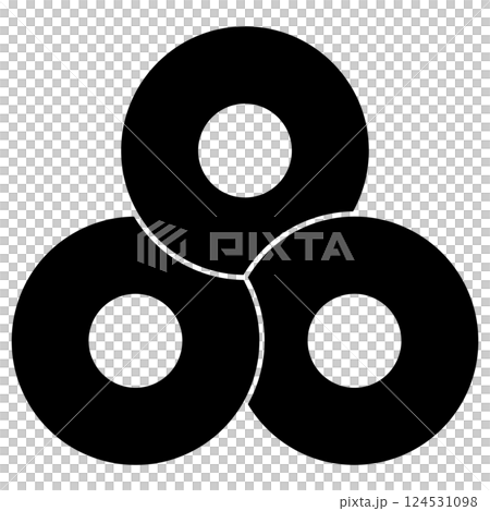 這是一個家族徽章。它被稱為「帶有三種祈禱的蛇眼」。 124531098