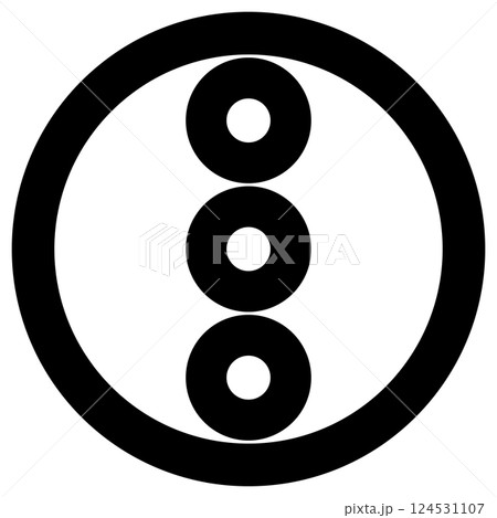 家紋です。丸に立て三つ並び蛇の目といいます。 家紋です。丸に立て三つ並び蛇の目といいます。 124531107