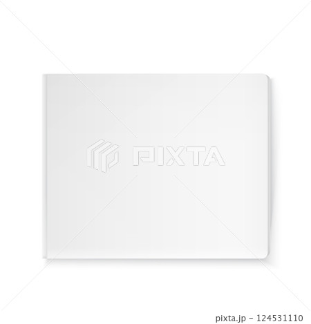 Blank Notebook with Soft Cover and Clean Pages. Vector 124531110