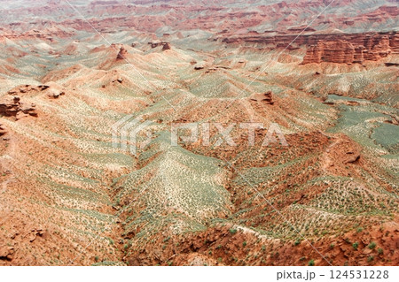 Photo of Danxia Landform in Gansu Province, China 124531228