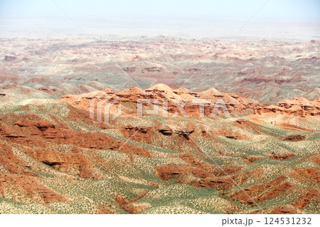Photo of Danxia Landform in Gansu Province, China 124531232
