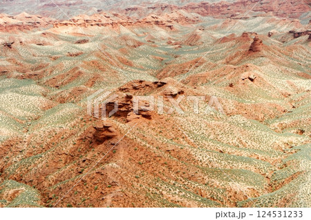 Photo of Danxia Landform in Gansu Province, China 124531233