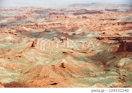 Photo of Danxia Landform in Gansu Province, China 124531240