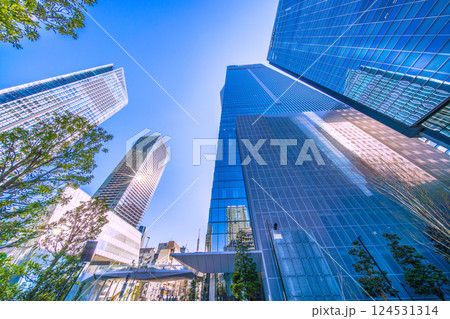 日本の東京都市景観 虎ノ門ヒルズステーションタワー(虎ノ門ヒルズ駅)横に港区立明舟公園誕生 日本の東京都市景観 虎ノ門ヒルズステーションタワー(虎ノ門ヒルズ駅)横に港区立明舟公園誕生 124531314