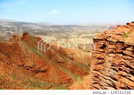 Photo of Danxia Landform in Gansu Province, China 124531326