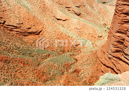 Photo of Danxia Landform in Gansu Province, China 124531328