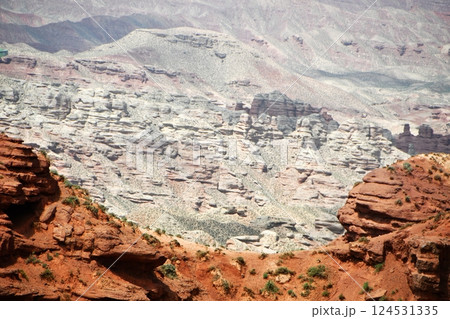 Photo of Danxia Landform in Gansu Province, China 124531335