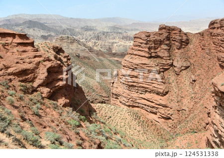 Photo of Danxia Landform in Gansu Province, China 124531338