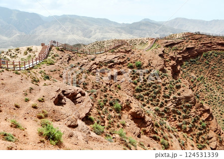 Photo of Danxia Landform in Gansu Province, China 124531339