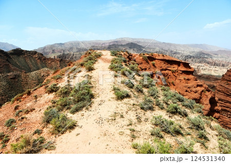 Photo of Danxia Landform in Gansu Province, China 124531340