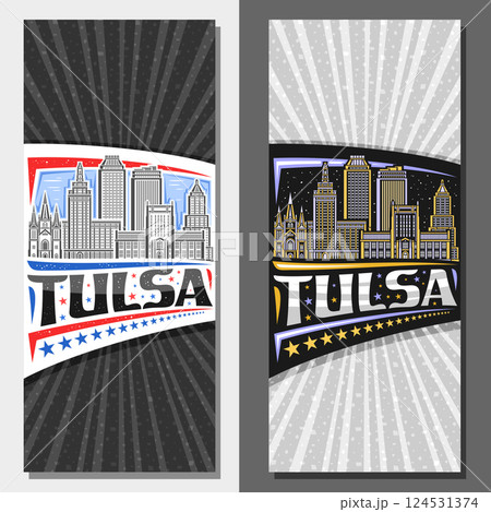 Vector vertical layouts for Tulsa 124531374