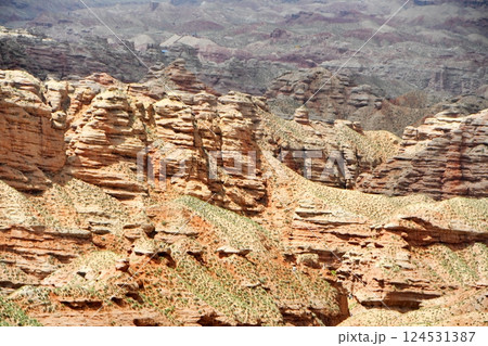 Photo of Danxia Landform in Gansu Province, China 124531387