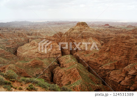 Photo of Danxia Landform in Gansu Province, China 124531389
