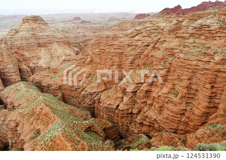 Photo of Danxia Landform in Gansu Province, China 124531390