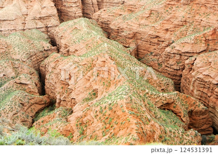 Photo of Danxia Landform in Gansu Province, China 124531391
