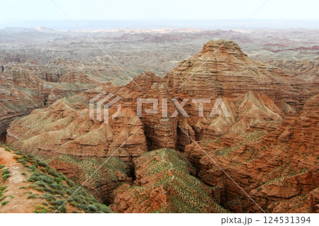 Photo of Danxia Landform in Gansu Province, China 124531394