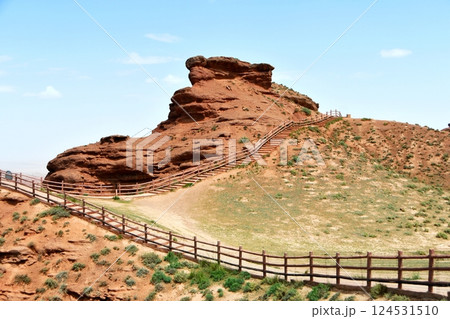 Photo of Danxia Landform in Gansu Province, China 124531510