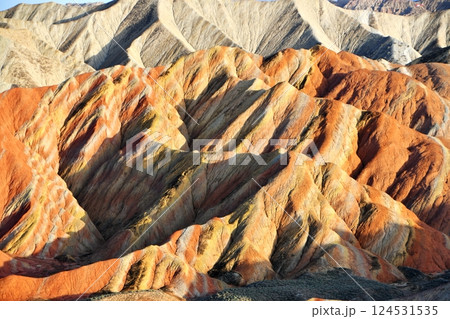 Photo of Danxia Landform in Gansu Province, China 124531535