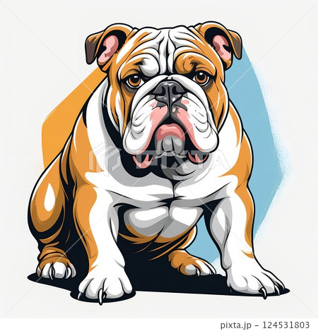 かっこいいブルドッグのイラストのイラスト素材 [124531803] - PIXTA