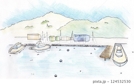 海　インテリアパース 124532530