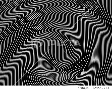 Abstract background with wavy lines. Black and white vector pattern.. Abstract background with wavy lines. Black and white vector pattern.. 124532773