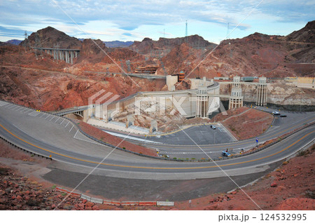 Hoover Dam in Arizona, USA Hoover Dam in Arizona, USA 124532995