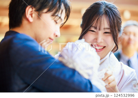 お宮参り　ファミリー 124532996